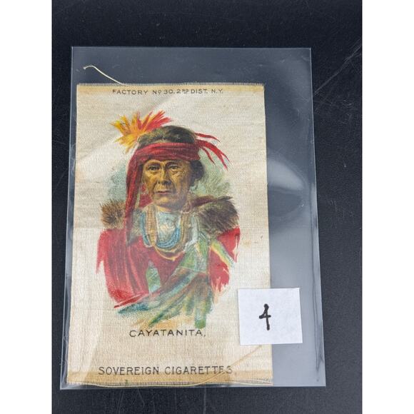Assorted Antique Native American Cigarette Silks - Picture 7 of 10